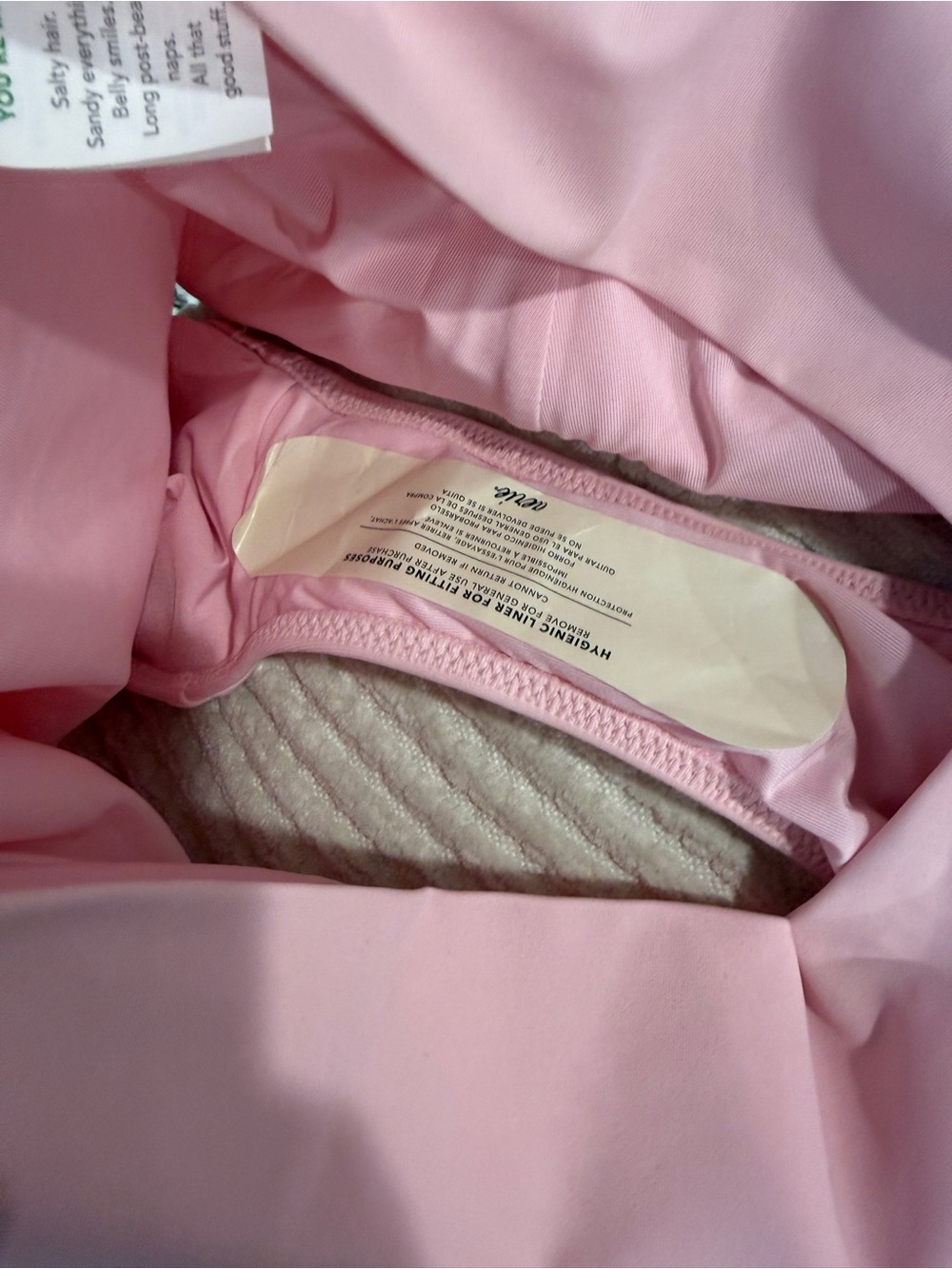Aerie Crossover High Waisted Bikini Bottom Pink NWT Medium M - Picture 6 of 8